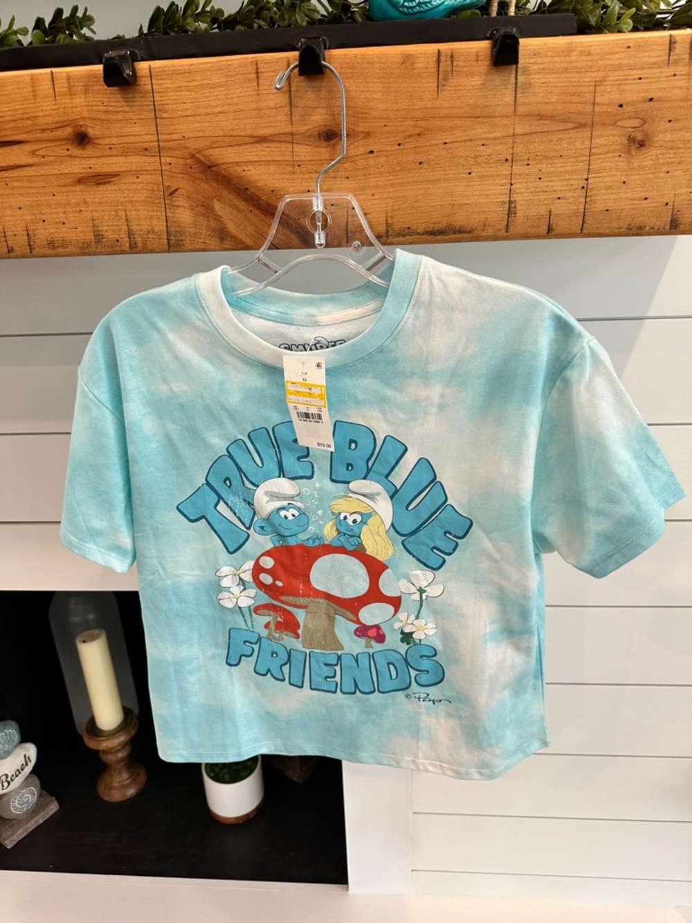 Hybrid Apparel Light Blue Tie-Dye "True Blue Friends" Graphic Tee - Picture 3 of 4